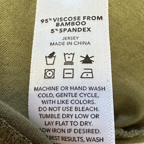 Yala Olive Green Long Sleeve Mock Neck Shift Dress XS - Picture 5 of 5